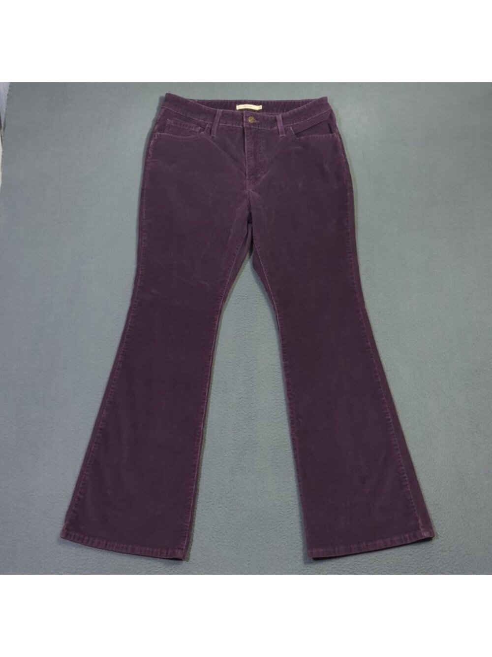 Levi's Corduroy Pants Women's 32x32 Purple 726 Flare High Rise